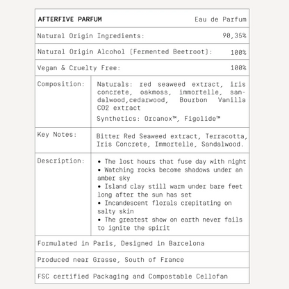Mid/night 00.00 kvepalai AFTERFIVE Eau de Parfum, 50ml